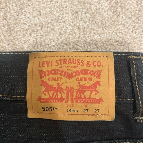 Levi 505 Kids Boys Denim Jeans - Picture 4 of 4